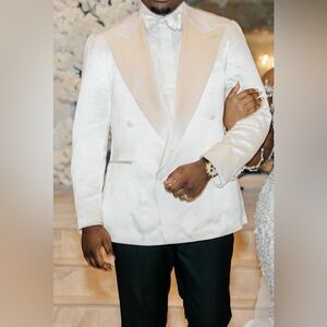 Classic White Men's Tuxedo Jacket